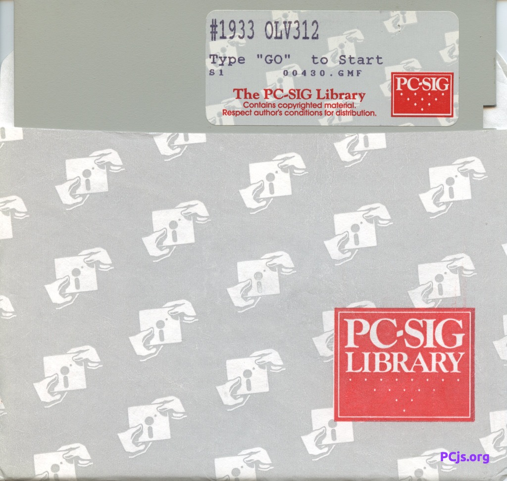 PC-SIG Library Disk #1933