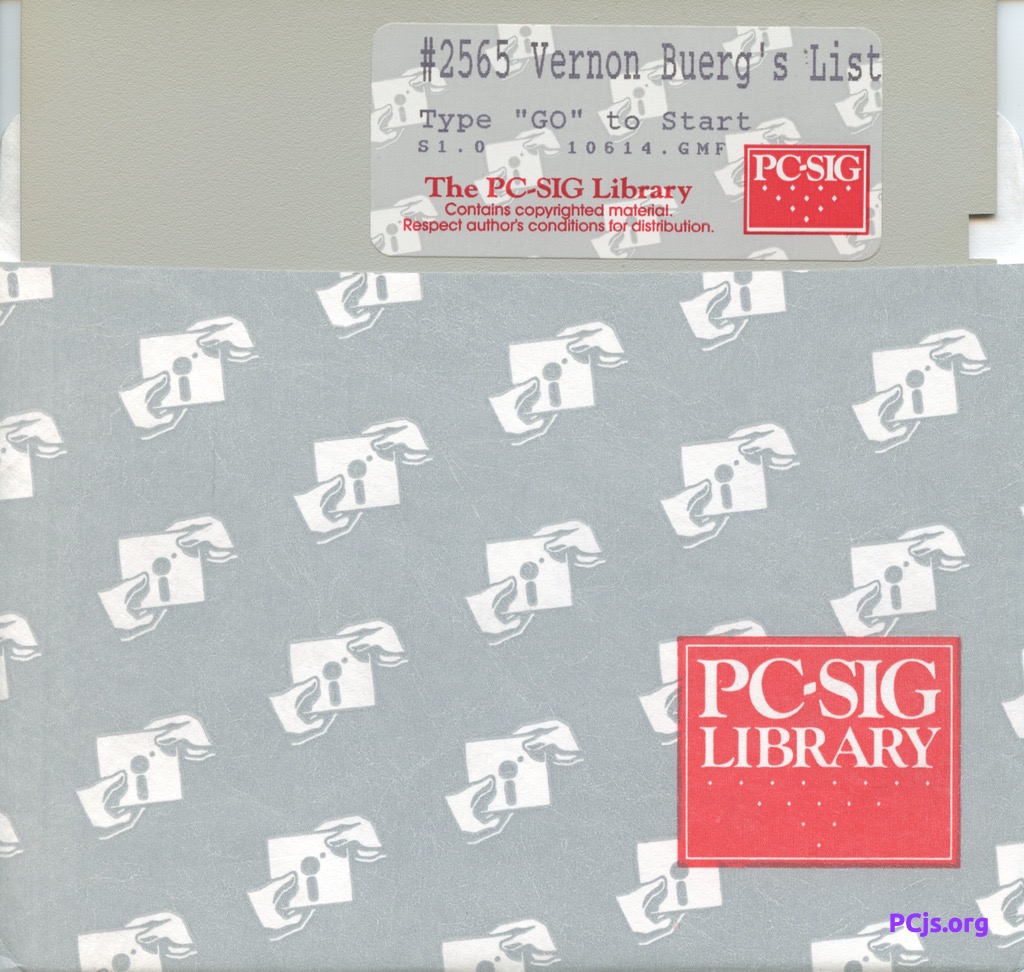 PC-SIG Library Disk #2565